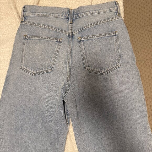 NWT Agolde Fold Waistband Ankle Wide Leg Jeans - Picture 7 of 7